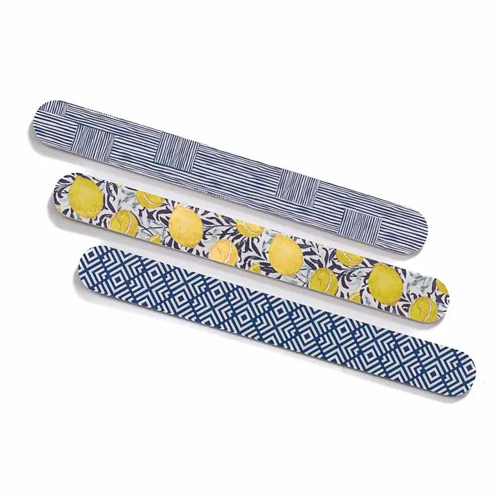 Fiji Fresh Nail Files Royal/Yellow/Sky