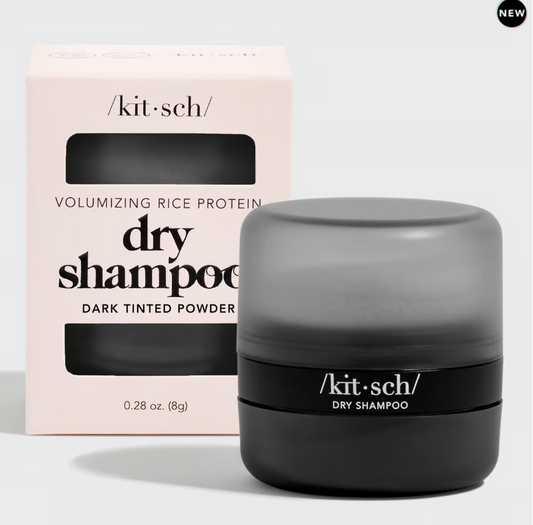 Volumizing Rice Protein Dry Shampoo- Dark Tinted Powder